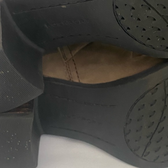 Rockport Boot Cobb Heel Natashya Slouch Mid Back Zip Brown Sz 7.5 - Picture 13 of 15